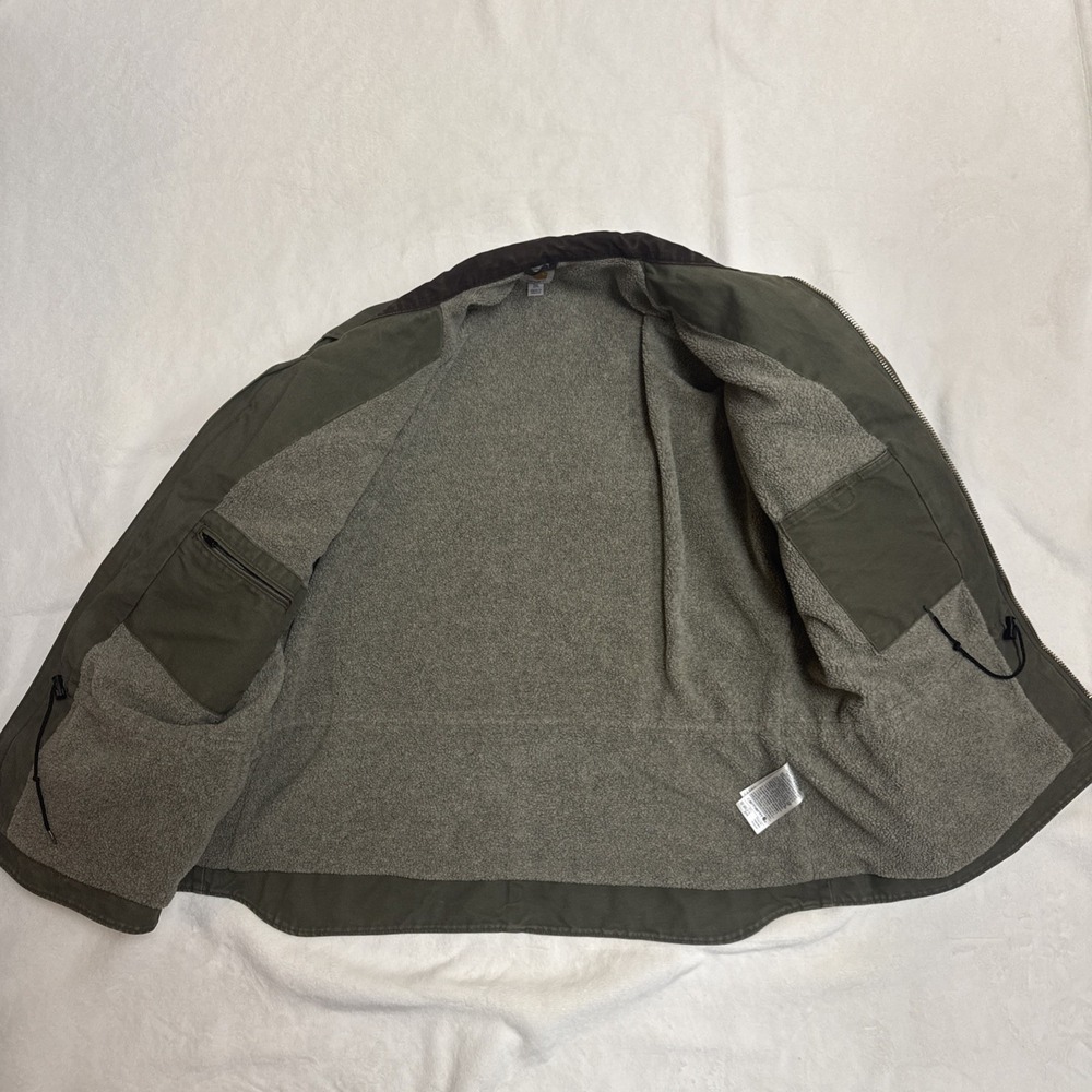 Vintage Carhartt Sherpa Jacket‎ C61 ARG Size 2XL Army Green - Picture 12 of 16